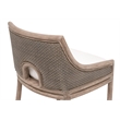 Pemberly Row Contemporary Loom Back Counter Stool 20.75