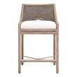 Pemberly Row Contemporary Loom Back Counter Stool 20.75