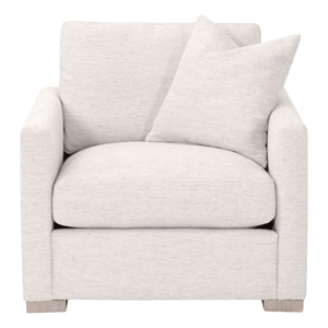 Pemberly Row Slim Arm Sofa Chair With 8-Way Suspension in Beige