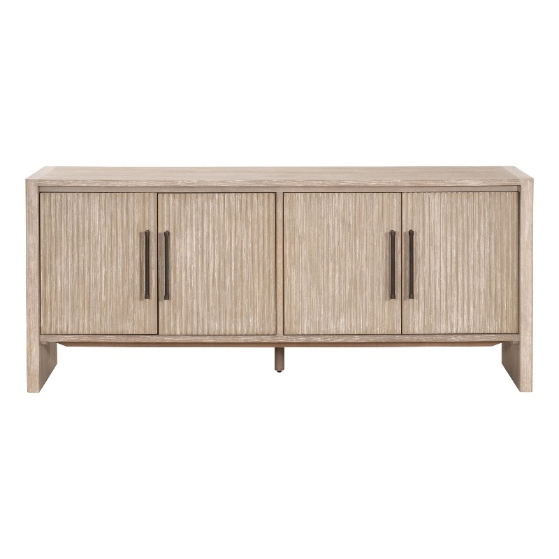 Pemberly Row Reeded Panel Media Sideboard 74