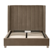 Pemberly Row Wing Headboard Queen Bed 71.25