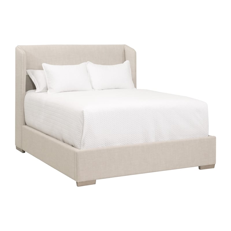 Pemberly Row Wingback Upholstered Standard King Bed 82