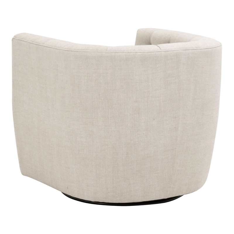 Pemberly Row Tufted 360-Degree Swivel Club Chair 33