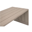 Pemberly Row Outdoor 2-Piece Teak and Rope Coffee Table 50