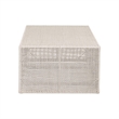 Pemberly Row Outdoor 2-Piece Teak and Rope Coffee Table 50