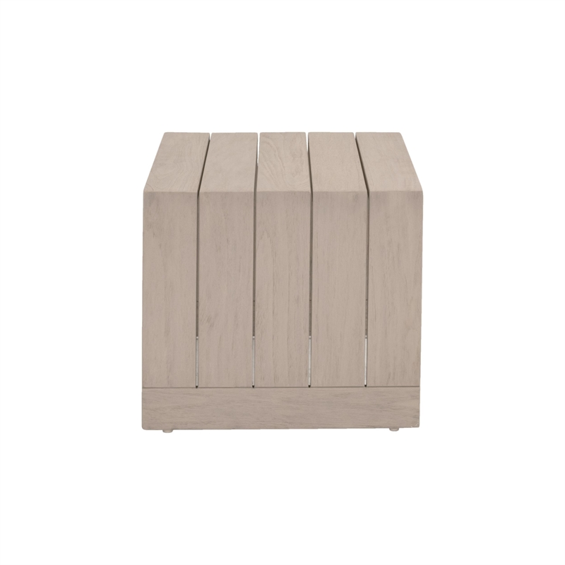 Pemberly Row Outdoor 2-Piece Teak and Rope Coffee Table 50