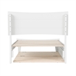 Pemberly Row Twin Solid Wood Platform Bed with Trundle in White