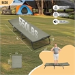 Pemberly Row 5-Position Adjustable Heavy Duty Camping Cot 1200D Polyester Green