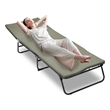Pemberly Row 5-Position Adjustable Heavy Duty Camping Cot 1200D Polyester Green
