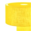 Pemberly Row Contemporary Moonlight Table Lamp with Mustard Fabric Shade