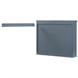 Pemberly Row Blue Wall Mounted Bathroom Medicine Cabinet with Mirror & Shelves