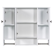Pemberly Row Wall Mounted Bathroom Medicine Cabinet with Mirror & Towel Bar
