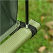 Pemberly Row Single-Person Camping Tent Cot Steel and Polyester in Green