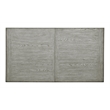 Pemberly Row Modern Farmhouse Leg Dining Table in Buff Grey Finish