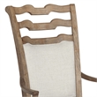 Pemberly Row Contemporary Upholstered Arm Chair in Flax Seed (Two Pack)