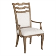 Pemberly Row Contemporary Upholstered Arm Chair in Flax Seed (Two Pack)