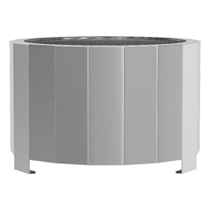 Pemberly Row 27&quot Stainless Steel Outdoor Smokeless Wood Burning Fire Pit