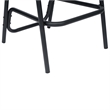Pemberly Row Rattan Restaurant Barstool in Medium Brown/Black Set of 2