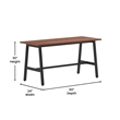 Pemberly Row 60x24 Conference Table with Laminate Top and A-Frame Base in Walnut