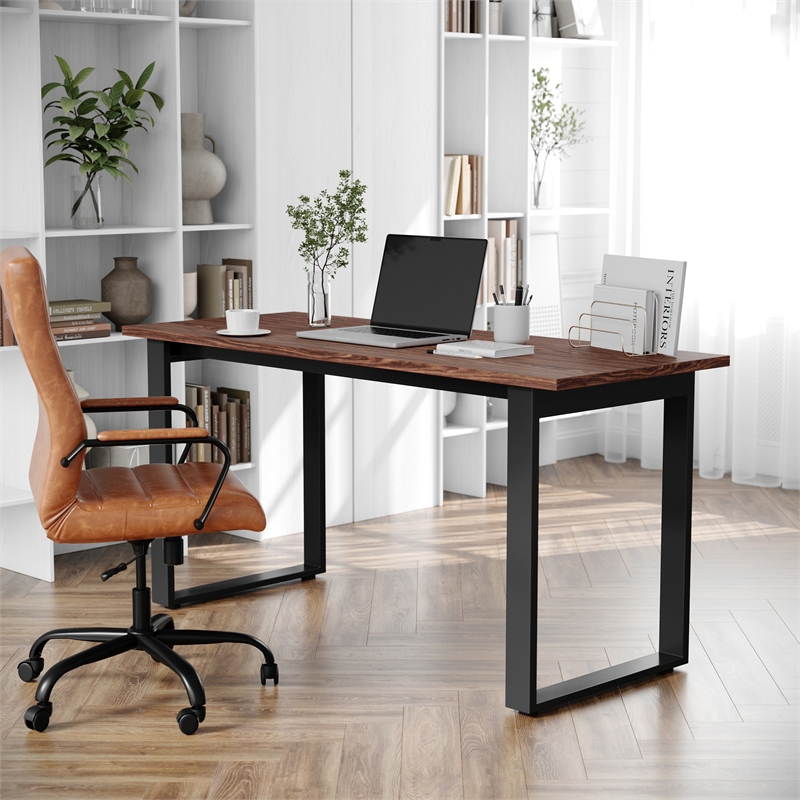 Pemberly Row 60x24 Conference Table with Laminate Top and U-Frame Base in Walnut