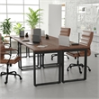 Pemberly Row 60x24 Conference Table with Laminate Top and U-Frame Base in Walnut