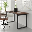 Pemberly Row 60x24 Conference Table with Laminate Top and U-Frame Base in Walnut