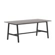 Pemberly Row 72x36 Conference Table with Laminate Top & A-Frame Base in Gray Oak