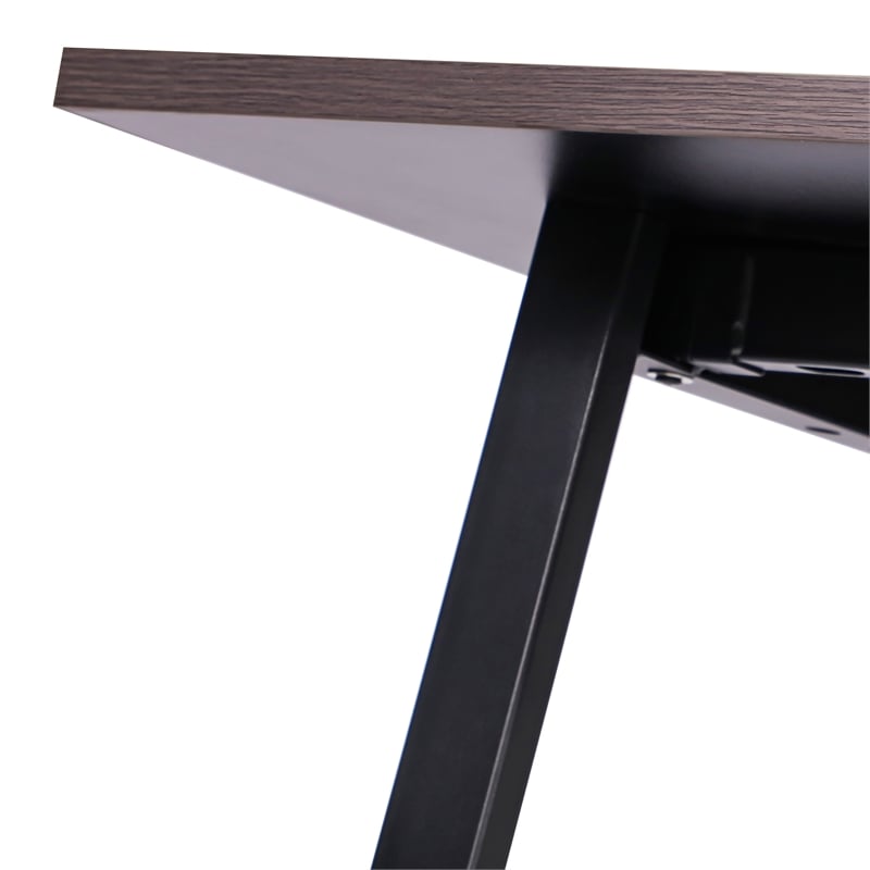 Pemberly Row 72x36 Conference Table with Laminate Top & A-Frame Base in Gray Oak