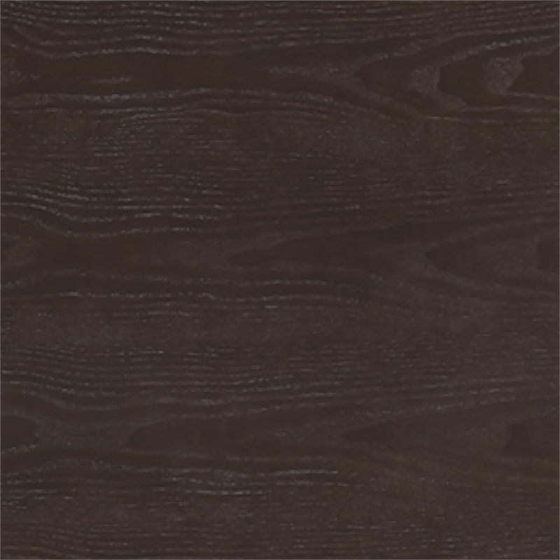 Pemberly Row Solid Wood King Platform Bed with Headboard and Slats in Dark Brown