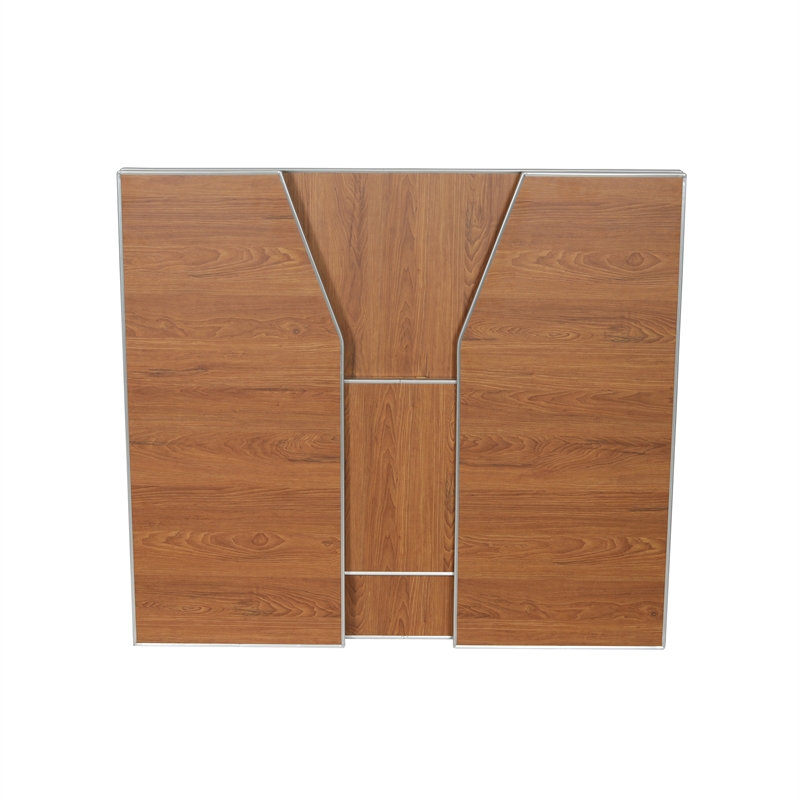 Pemberly Row 4' Maple Laminate Foldable Portable Event Bar for Catering