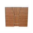 Pemberly Row 4' Maple Laminate Foldable Portable Event Bar for Catering
