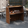 Pemberly Row 4' Maple Laminate Foldable Portable Event Bar for Catering