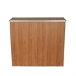 Pemberly Row 4' Maple Laminate Foldable Portable Event Bar for Catering