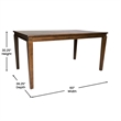 Pemberly Row Solid Wood 60