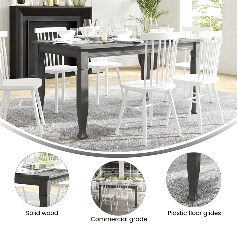 Pemberly Row Solid Wood 60