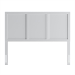 Pemberly Row Contemporary Queen Size 4 Panel Wooden Headboard in White