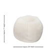 Pemberly Row Small Faux Sherpa Refillable Bean Bag Chair for Kids and Teens