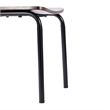 Pemberly Row Solid Wood Dining Chair with Black Frame in Antique Copper