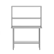 Pemberly Row 24x48 Stainless Steel Work Table with 2 Overshelves and Undershelf