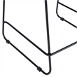 Pemberly Row Stackable Sled Base Counter Stool with Vented Back and Footrest