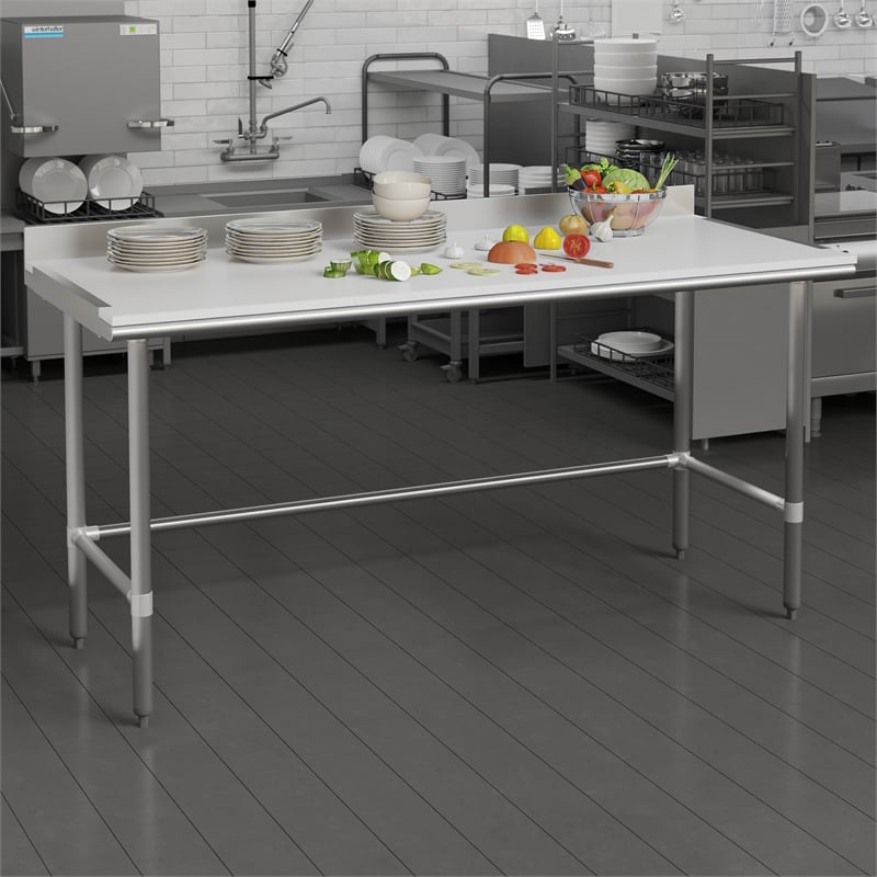 Pemberly Row High-Pressure Poly Top Cutting Board with Brackets