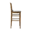 Pemberly Row School House Back Antique Copper Wood Restaurant Barstool