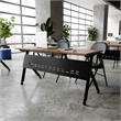 Pemberly Row Nesting Flip Training Table with Steel Frame and Y-Legs