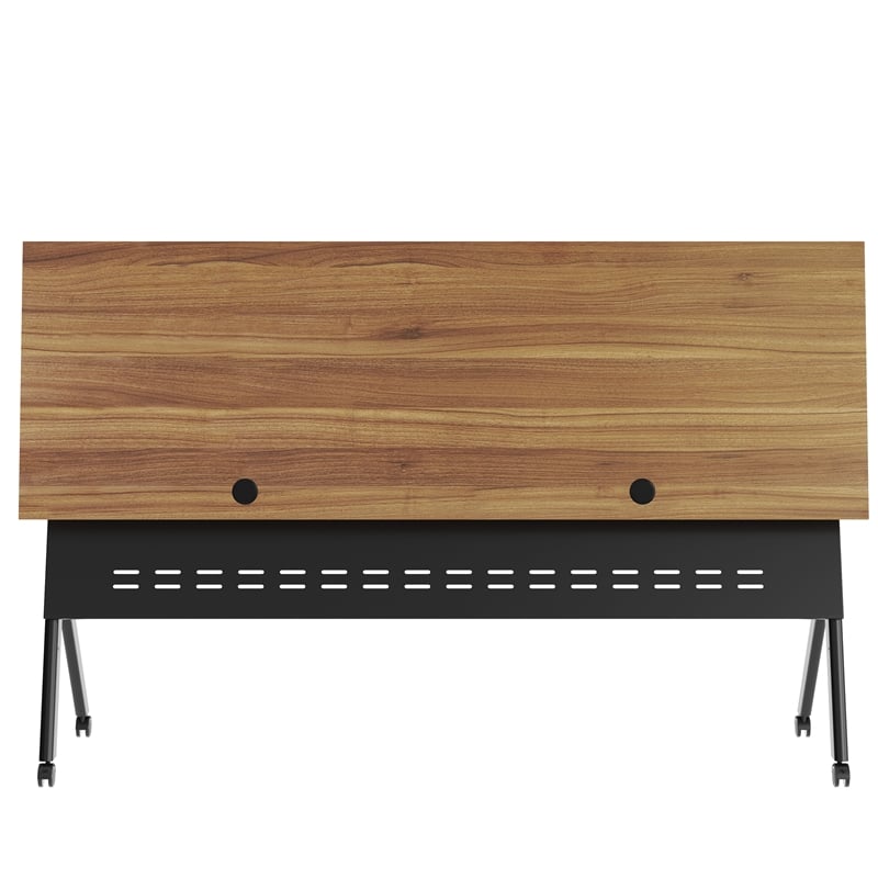 Pemberly Row Nesting Flip Training Table with Steel Frame and Y-Legs