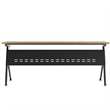 Pemberly Row Nesting Flip Training Table with Steel Frame and Y-Legs