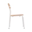 Pemberly Row Solid Wood Dining Chair with White Frame in Antique White