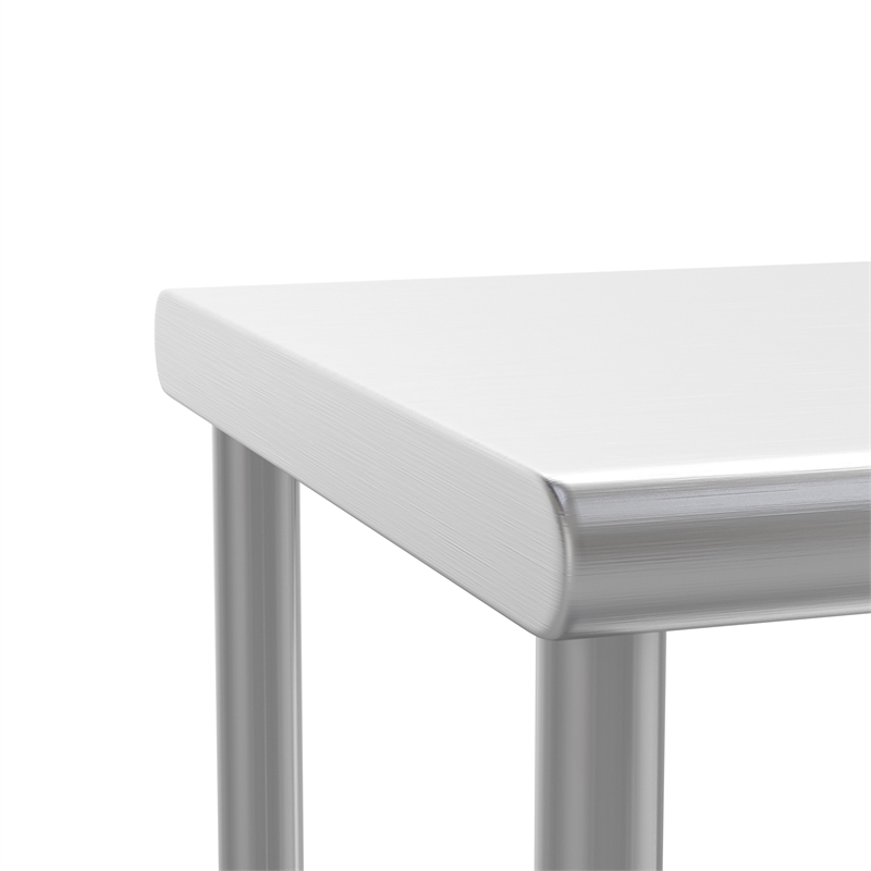 Pemberly Row NSF Certified Stainless Steel Kitchen Double Overshelf