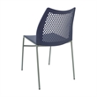 Pemberly Row Stackable Chair with Vented Back and Waterfall Seat in Black