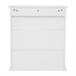 Pemberly Row Bathroom Wall Mount Medicine Cabinet with Magnetic Doors in White