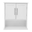 Pemberly Row Bathroom Wall Mount Medicine Cabinet with Magnetic Doors in White